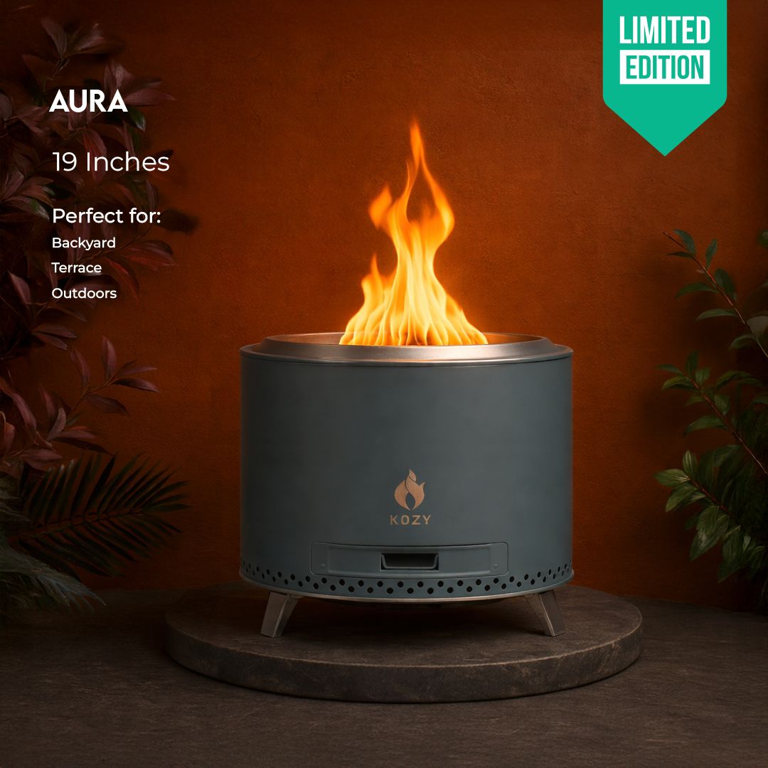 Aura 19" Fire Pit β Limited Edition Green