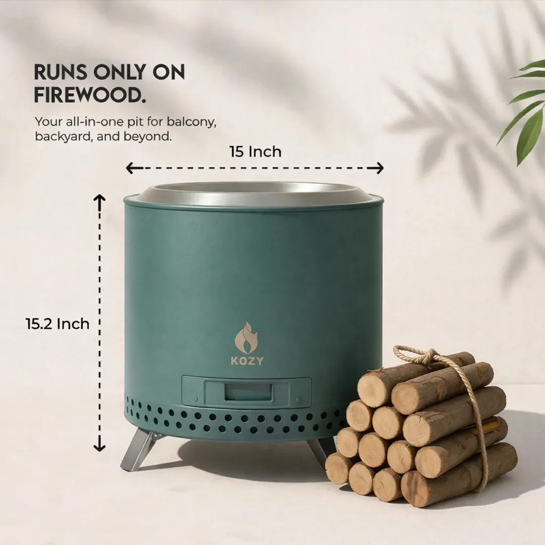 Radiance 15" Fire Pit β Limited Edition Green