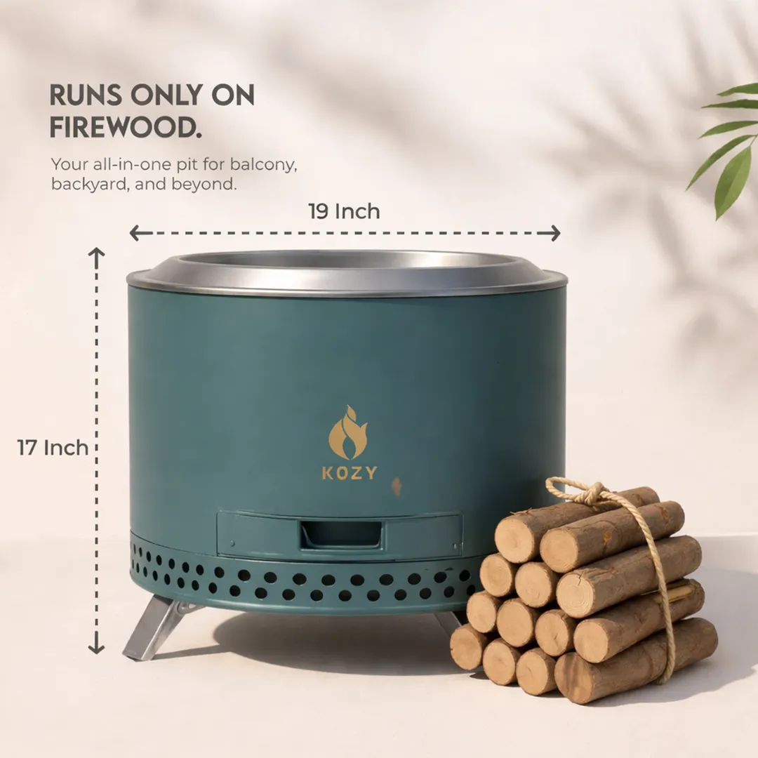 Aura 19" Fire Pit – Limited Edition Green