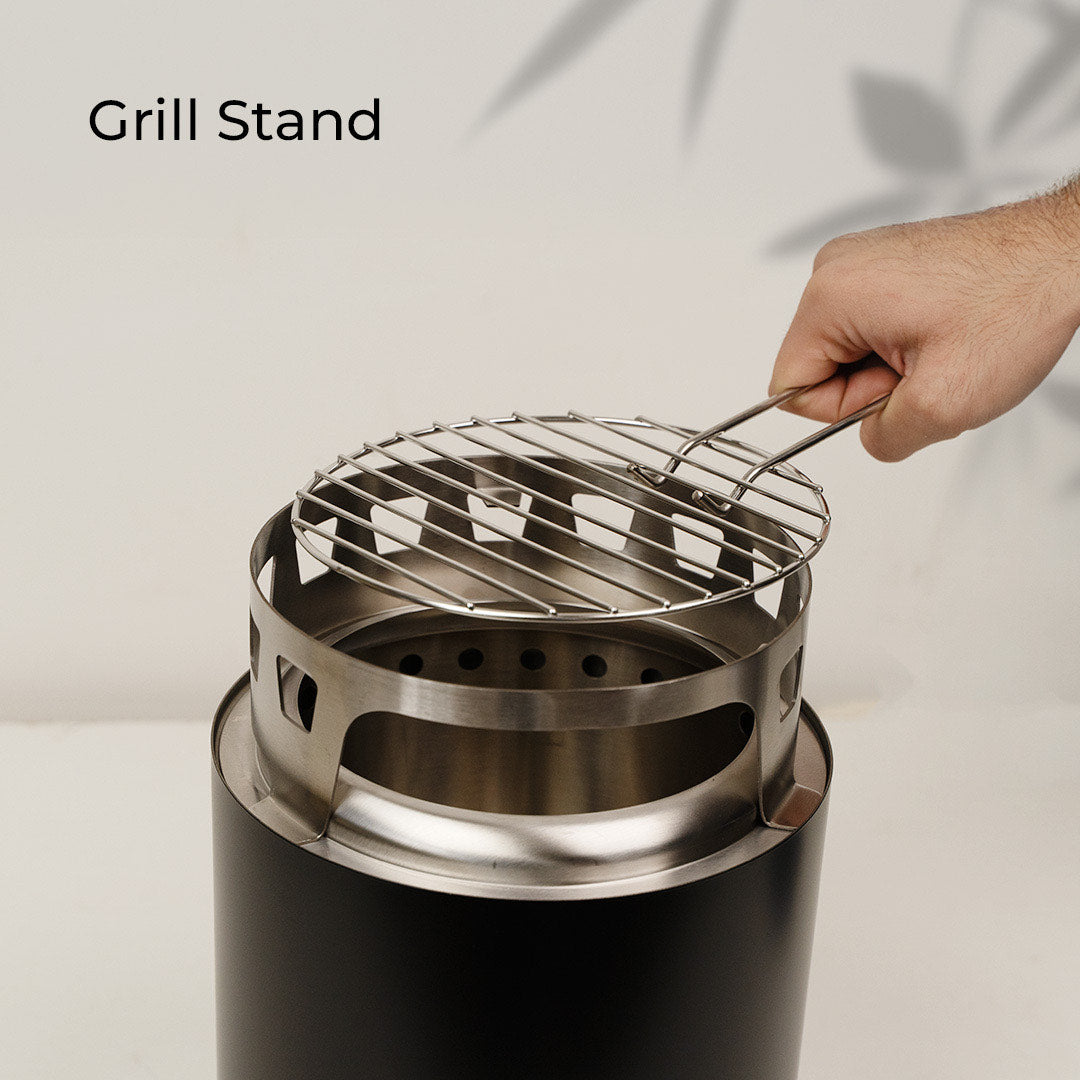 Cooking Stand With Grill and Pan for 9" Glow
